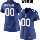 Women's New York Giants Customized Blue Jersey