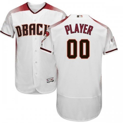 MEN'S ARIZONA DIAMONDBACKS CUSTOMIZED HOME WHITE FLEXBASE JERSEY