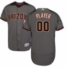 MEN'S ARIZONA DIAMONDBACKS CUSTOMIZED GRAY/BLACK FLEXBASE JERSEY