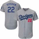 MEN'S LOS ANGELES DODGERS #22 CLAYTON KERSHAW GRAY FLEXBASE JERSEY
