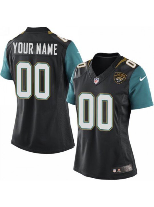 WOMEN'S JACKSONVILLE JAGUARS CUSTOMIZED BLACK JERSEY