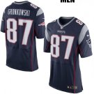 New England Patriots #87 Rob Gronkowski Blue Jersey