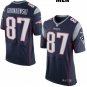 New England Patriots #87 Rob Gronkowski Blue Jersey