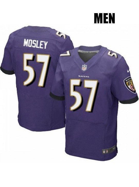 BALTIMORE RAVENS #57 C.J. MOSLEY PURPLE JERSEY