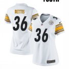Women's Pittsburgh Steelers #36 Jerome Bettis White Jersey