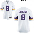 MEN'S MINNESOTA VIKINGS #8 KIRK COUSINS WHITE JERSEY