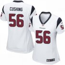 WOMEN'S HOUSTON TEXANS #56 BRIAN CUSHING WHITE JERSEY