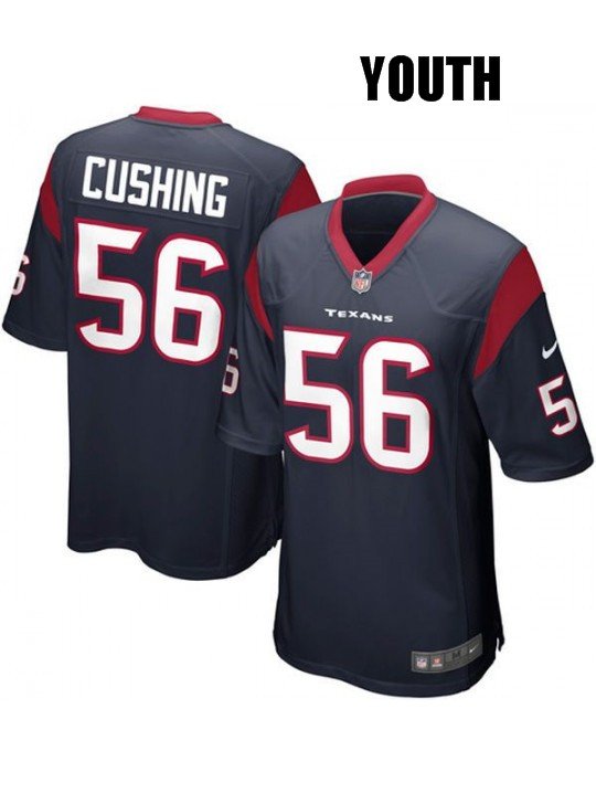 YOUTH HOUSTON TEXANS #56 BRIAN CUSHING BLUE JERSEY