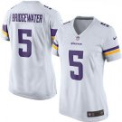 WOMEN'S MINNESOTA VIKINGS #5 TEDDY BRIDGEWATER WHITE JERSEY