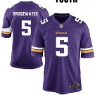 YOUTH MINNESOTA VIKINGS #5 TEDDY BRIDGEWATER PURPLE JERSEY