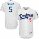 MEN'S LOS ANGELES DODGERS #5 COREY SEAGER HOME WHITE FLEXBASE JERSEY