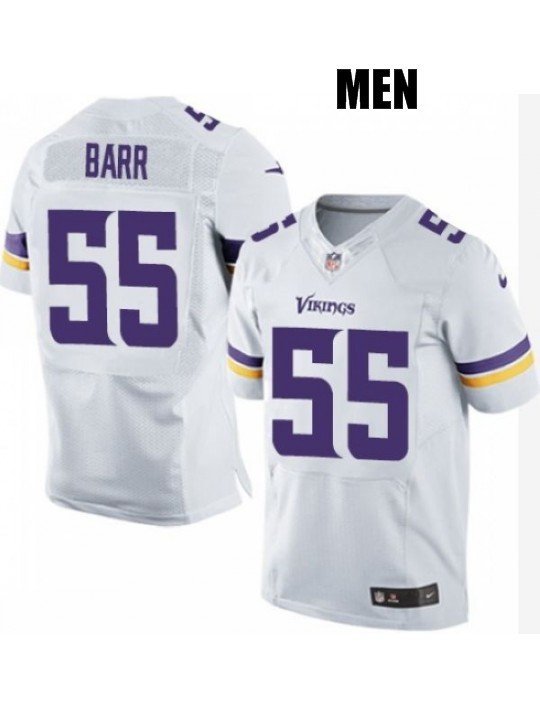 MEN'S MINNESOTA VIKINGS #55 ANTHONY BARR WHITE JERSEY