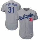 MEN'S LOS ANGELES DODGERS #31 JOC PEDERSON GRAY FLEXBASE JERSEY