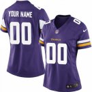 WOMEN'S MINNESOTA VIKINGS CUSTOMIZED PURPLE JERSEY