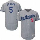 MEN'S LOS ANGELES DODGERS #5 COREY SEAGER GRAY FLEXBASE JERSEY