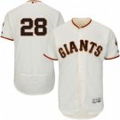 MEN'S SAN FRANCISCO GIANTS #28 BUSTER POSEY HOME IVORY FLEXBASE JERSEY