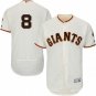 MEN'S SAN FRANCISCO GIANTS #8 HUNTER PENCE HOME IVORY FLEXBASE JERSEY