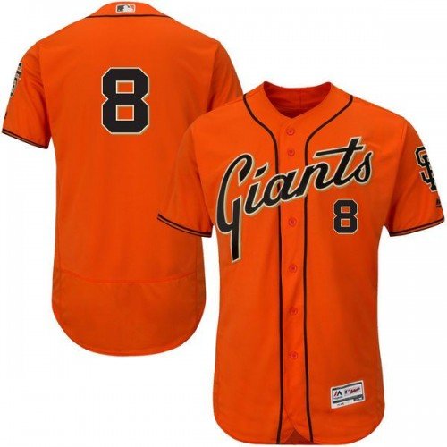 MEN'S SAN FRANCISCO GIANTS #8 HUNTER PENCE ORANGE FLEXBASE JERSEY