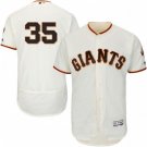 MEN'S SAN FRANCISCO GIANTS #35 BRANDON CRAWFORD HOME IVORY FLEXBASE JERSEY