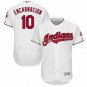 MEN'S CLEVELAND INDIANS #10 EDWIN ENCARNACION HOME WHITE FLEXBASE JERSEY