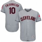 MEN'S CLEVELAND INDIANS #10 EDWIN ENCARNACION GRAY FLEXBASE JERSEY