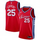 MEN'S PHILADELPHIA 76ERS #25 BEN SIMMONS RED SWINGMAN JERSEY