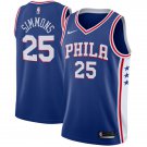 PHILADELPHIA 76ERS #25 BEN SIMMONS BLUE SWINGMAN JERSEY
