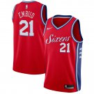 MEN'S PHILADELPHIA 76ERS #21 JOEL EMBIID RED SWINGMAN JERSEY