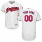 MEN'S CLEVELAND INDIANS CUSTOMIZED HOME WHITE FLEXBASE JERSEY