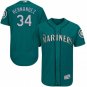 MEN'S SEATTLE MARINERS #34 FELIX HERNANDEZ GREEN FLEXBASE JERSEY