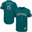 MEN'S SEATTLE MARINERS #15 KYLE SEAGER GREEN FLEXBASE JERSEY