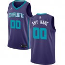 Men's Jordan Hornets Personalized Custom Purple Statement Edition