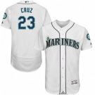 MEN'S SEATTLE MARINERS #23 NELSON CRUZ HOME WHITE FLEXBASE JERSEY