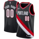 Men's Nike Blazers Personalized Custom Black Icon Edition Jersey