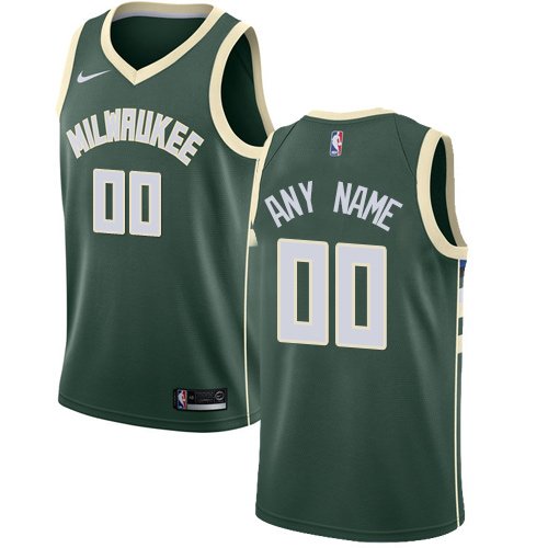 Men's Nike Bucks Personalized Custom Green Icon Edition