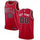 Men's Nike Bulls Personalized Custom Red Icon Edition Jersey