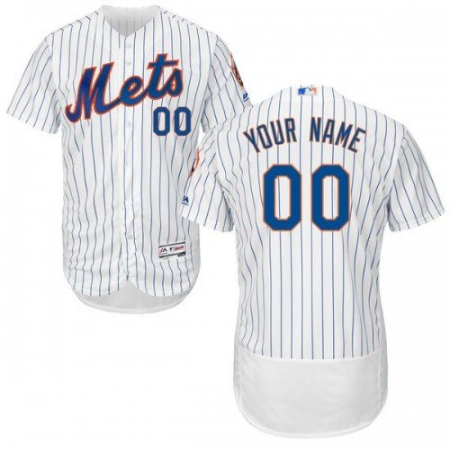 MEN'S NEW YORK METS CUSTOMIZED HOME WHITE FLEXBASE JERSEY