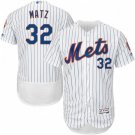 MEN'S NEW YORK METS #32 STEVEN MATZ HOME WHITE FLEXBASE JERSEY