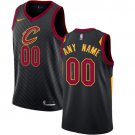 Men's Nike Cavaliers Personalized Custom Black Statement Edition Jersey