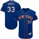 MEN'S NEW YORK METS #33 MATT HARVEY ROYAL/GRAY FLEXBASE JERSEY