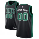 Men's Nike Celtics Personalized Custom Black Statement Edition Jersey