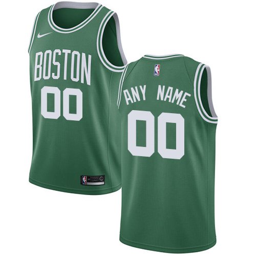 Men's Nike Celtics Personalized Custom Green Icon Edition