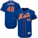 MEN'S NEW YORK METS #48 JACOB DEGROM ROYAL/ORANGE FLEXBASE JERSEY