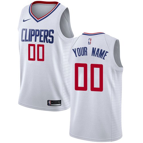 Men's Nike Clippers Personalized Custom White Association Edition