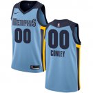 Men's Nike Grizzlies Personalized Custom Light Blue Statement Edition