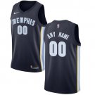 Men's Nike Grizzlies Personalized Custom Navy Blue Icon Edition Jersey