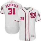 MEN'S WASHINGTON NATIONALS #31 MAX SCHERZER HOME WHITE FLEXBASE JERSEY