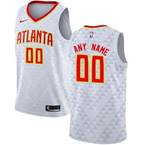 Men's Nike Hawks Personalized Custom White Association Edition