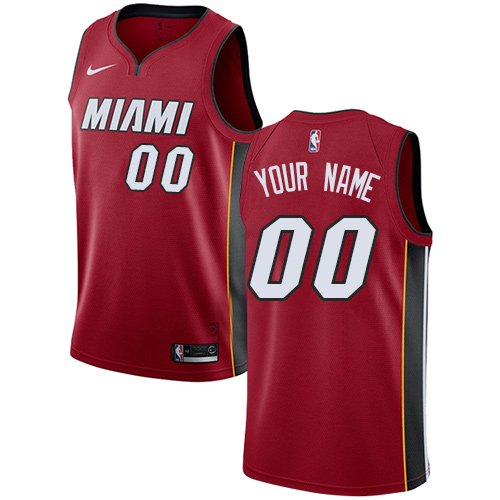 Men's Nike Heats Personalized Custom Red Statement Edition Jersey