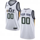 Men's Nike Jazz Personalized Custom White Association Edition Jersey